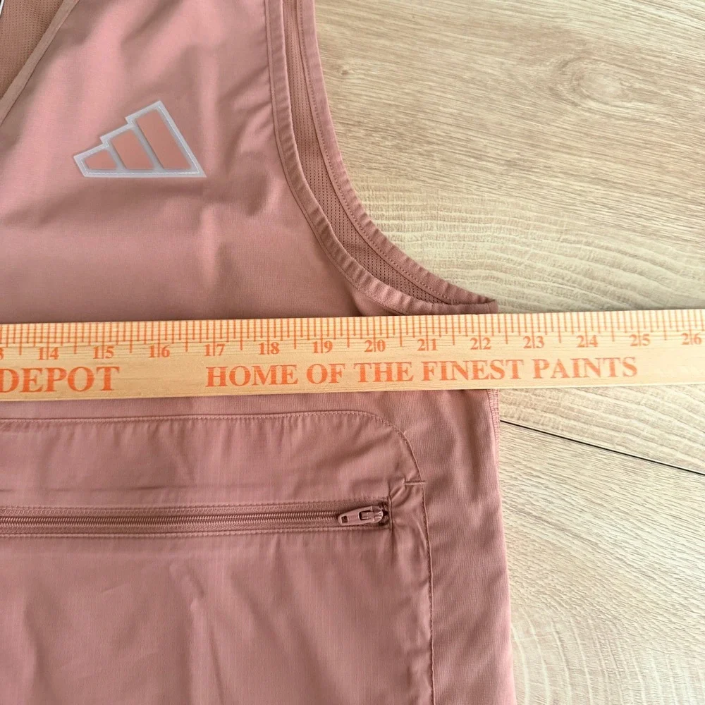 Adidas Woven Vest Mens M Warm Clay Full Zip Utility JN9335 Gorpcore NEW